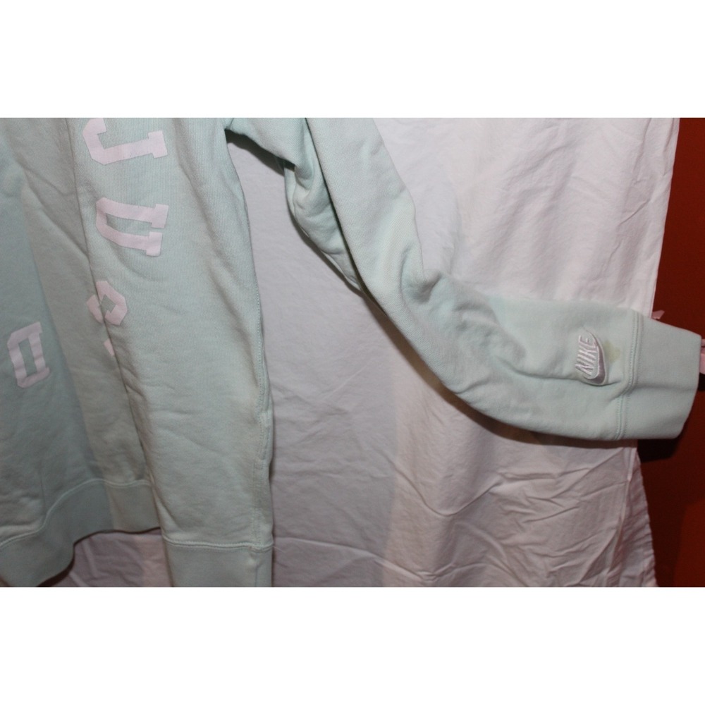 Nike Just Do It Crewneck Sweatshirt Mint Green Size Large Pullover - Picture 7 of 8